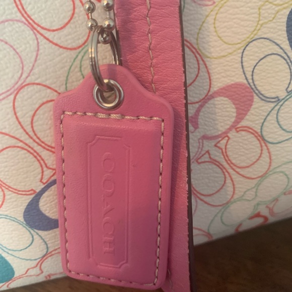 Leather Coach Monogram Handbag - Picture 5 of 9